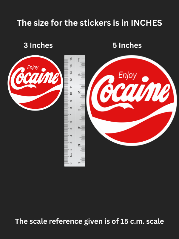 Cocaine - Iron on patch - Witty Humor