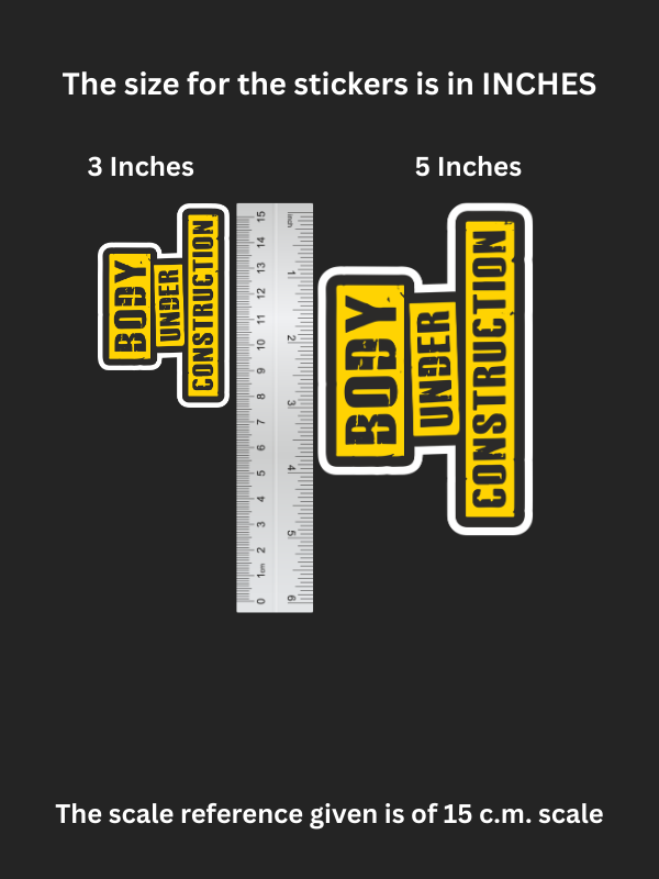 BODY UNDER CONSTRUCTION - Iron on patch - GYM MODE