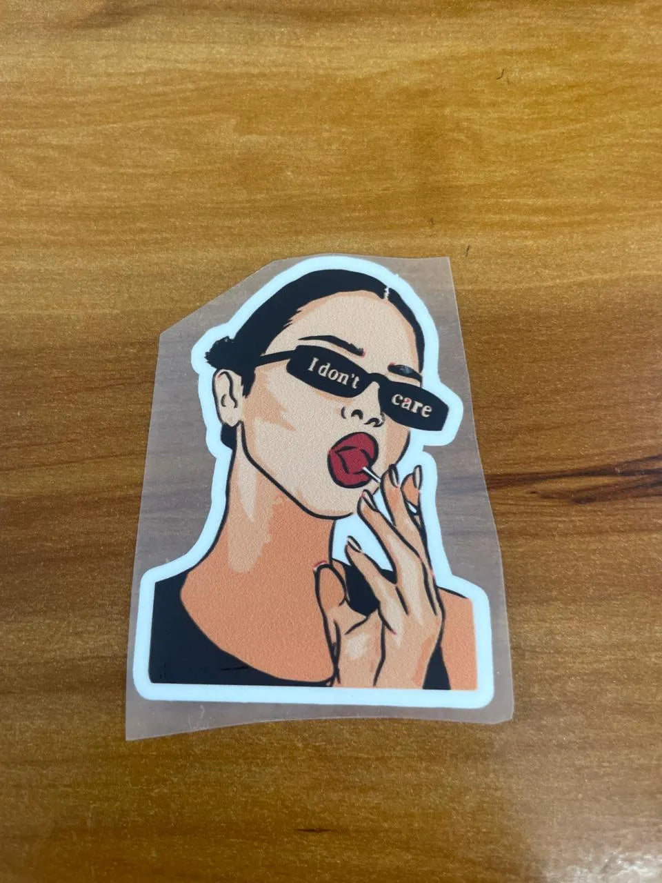 I Don't Care – Iron on Patch – Girlie Pack