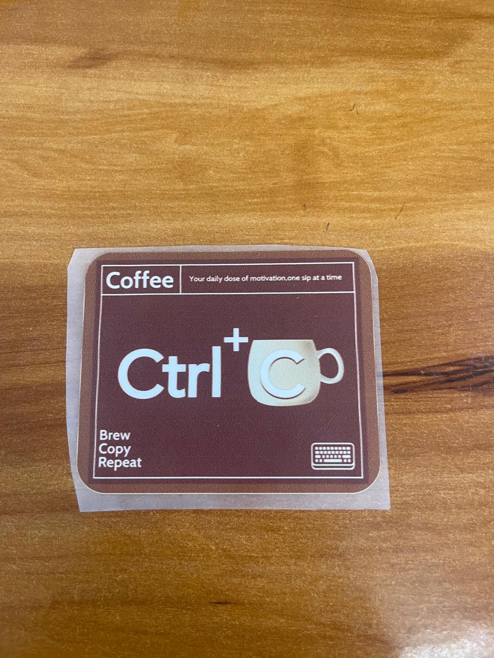 Control+C Coffee - Iron on Patch - Coffee