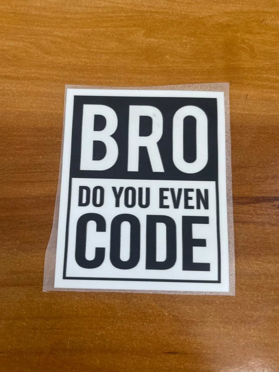 Bro-code - Iron stick patch - Tech Pack