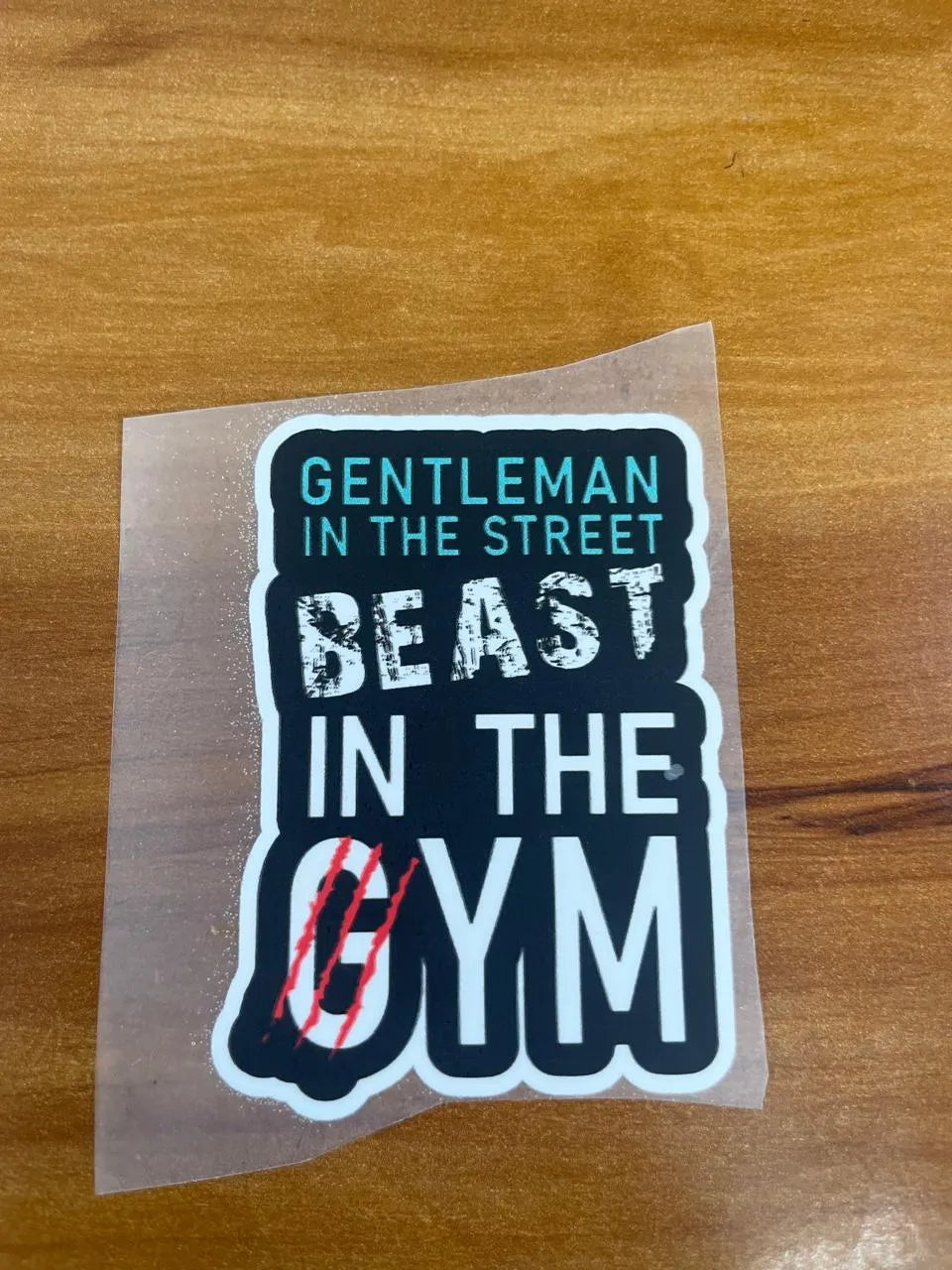 Gentleman & Beast – Iron on Patch – GYM MODE