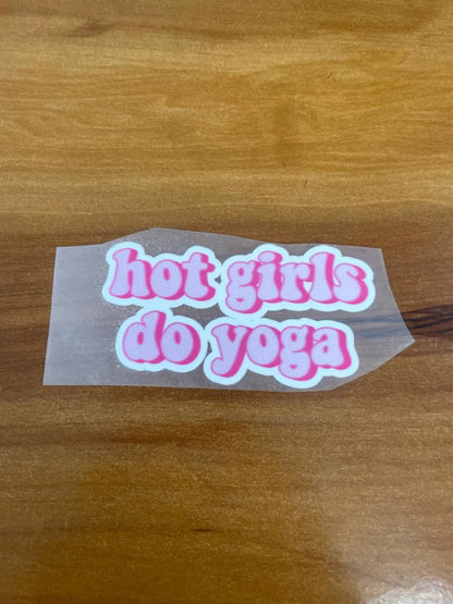 Hot Girls Yoga – Iron on Patch – Girlie Pack