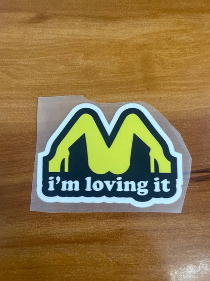 Loving it - Iron on patch - Witty Humor
