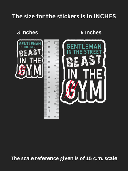 Gentleman & Beast – Iron on Patch – GYM MODE