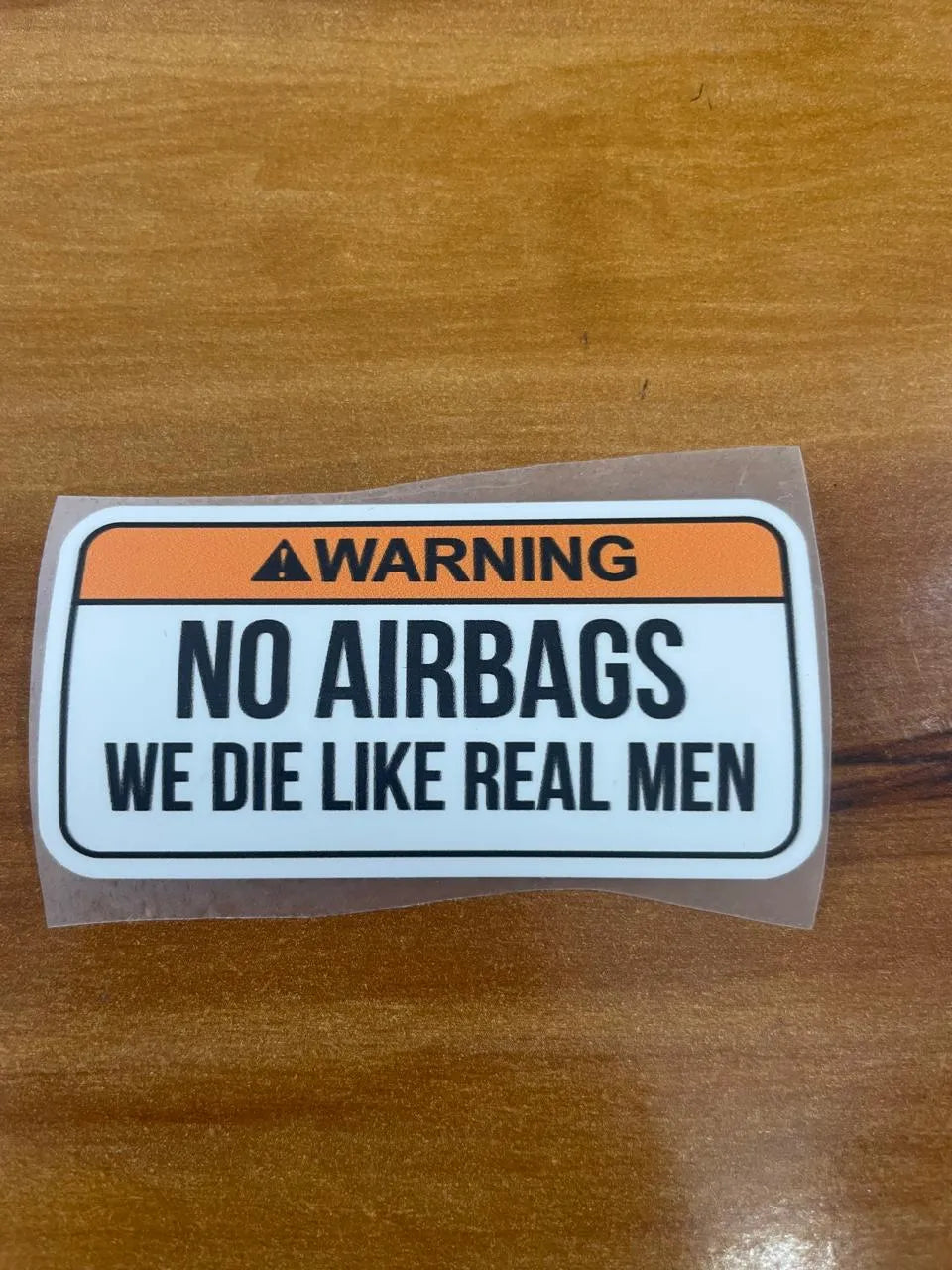Caution No Seatbelts – Iron on patch – Riding Lovers