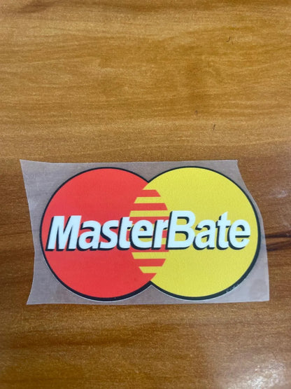 Masterbate - Iron on patch - Witty Humor