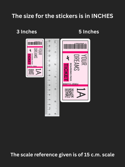 Manifestation Ticket – Iron on Patch – Emotional Rollercoaster