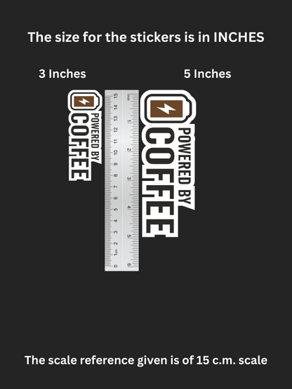 Powered by Coffee - Iron on Patch - Coffee