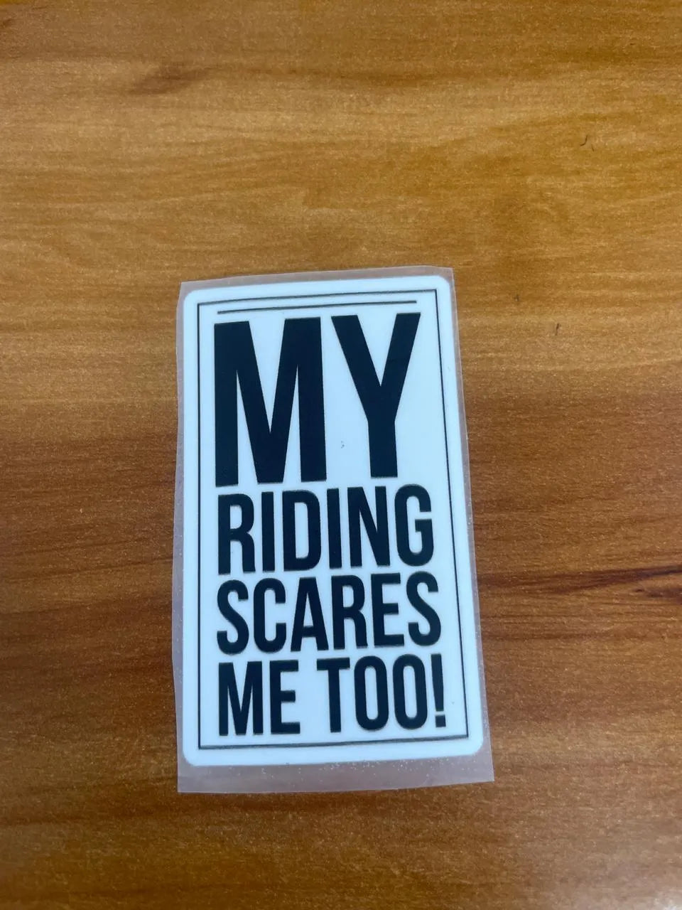 My Vibes Scare Me Too! – Iron on patch – Riding Lovers