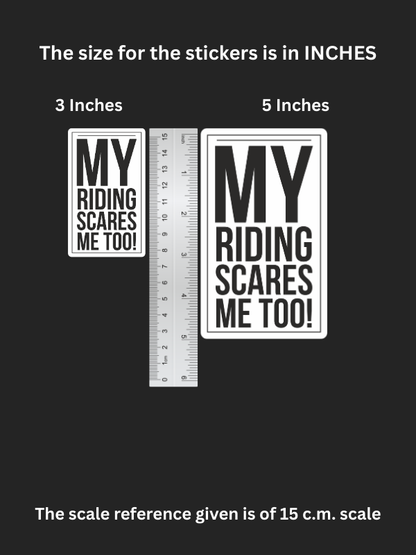 My Vibes Scare Me Too! – Iron on patch – Riding Lovers