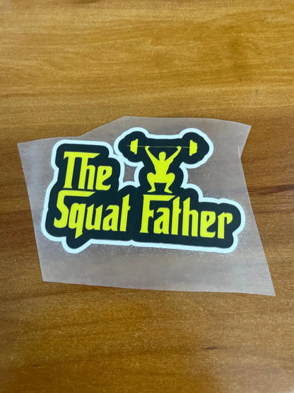 Squat Father - Iron on Patch - GYM MODE