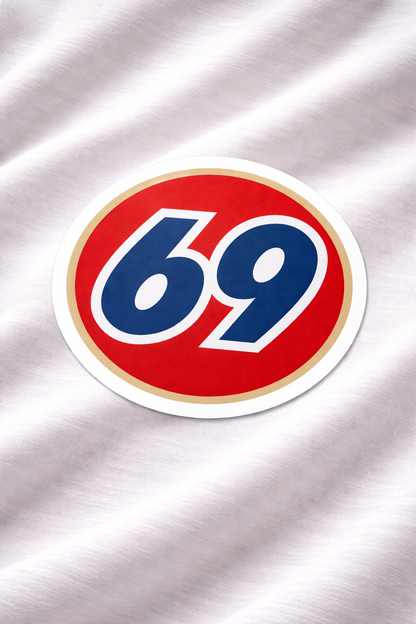 69 - Iron on patch - Witty Humor