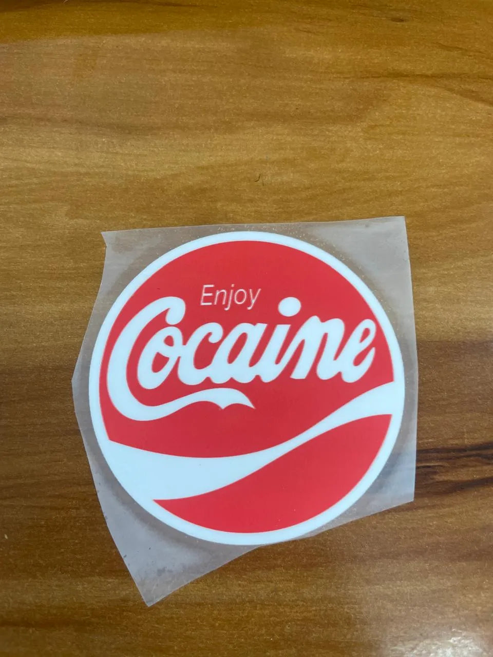 Cocaine - Iron on patch - Witty Humor