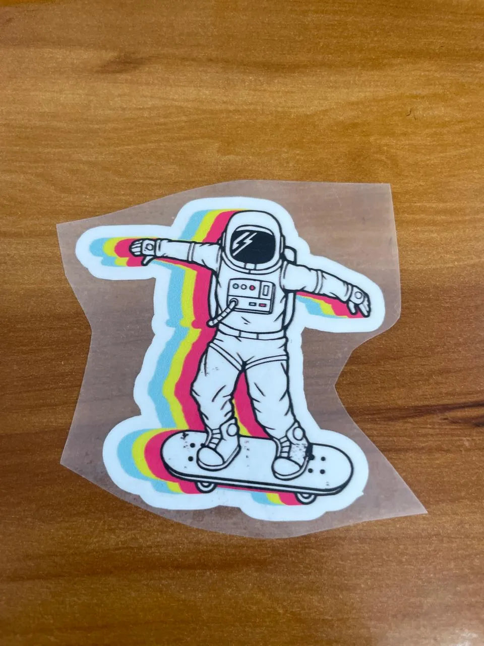 Skateboard Astronaut – Iron on patch – Psychedelic
