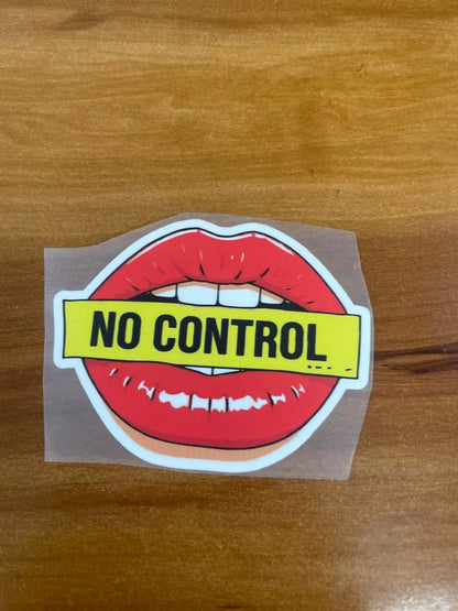No Control Lips – Iron on Patch – Girlie Pack