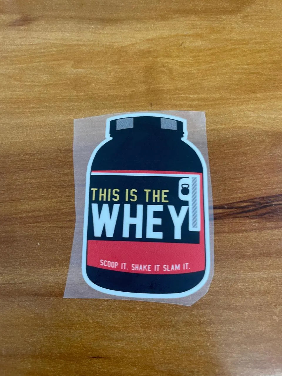 This Is The Whey - Iron on Patch - GYM MODE
