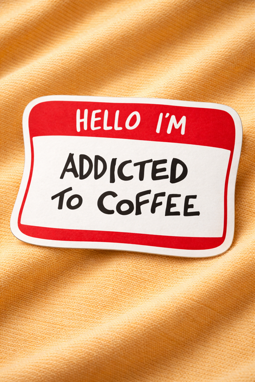 Addicted to Coffee - Iron on Patch - Coffee