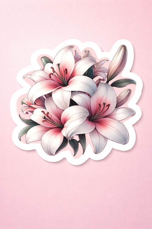 Blush Lily – Iron on Patch – Wonder Bloom
