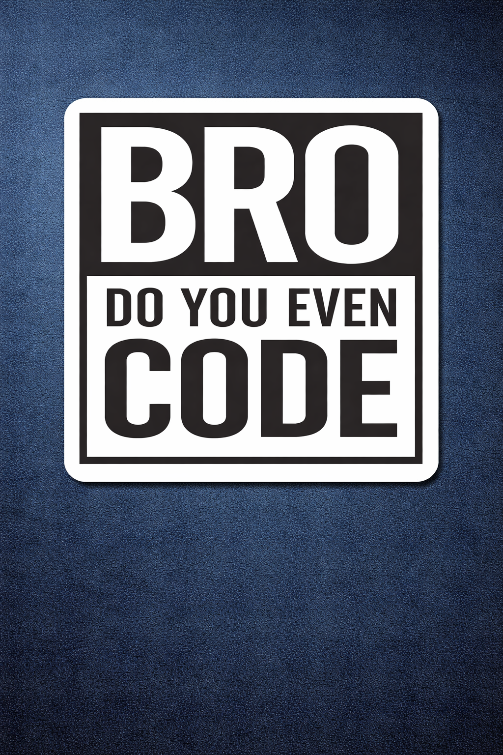 Bro-code - Iron stick patch - Tech Pack