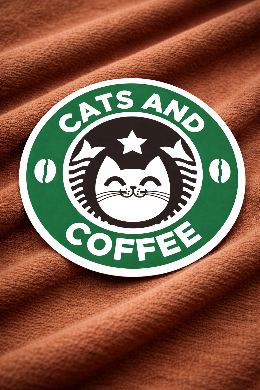 Cats & Coffee Club - Iron on Patch - Coffee