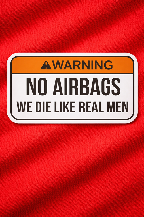 Caution No Seatbelts – Iron on patch – Riding Lovers