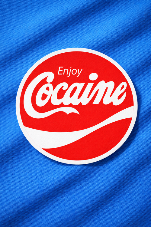Cocaine - Iron on patch - Witty Humor