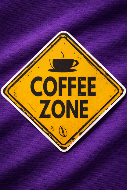 Coffee Zone - Iron on Patch - Coffee