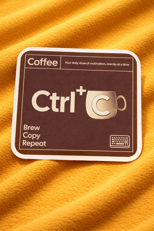 Control+C Coffee - Iron on Patch - Coffee