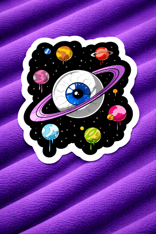 Galactic Gaze – Iron on patch – Psychedelic