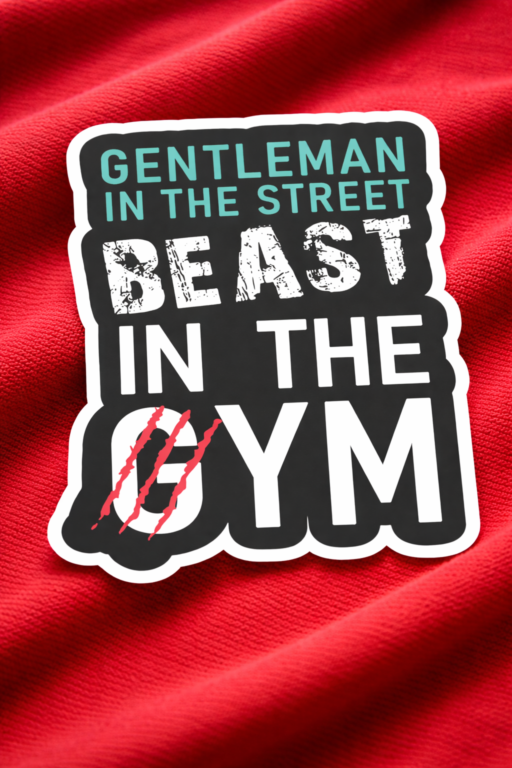 Gentleman & Beast – Iron on Patch – GYM MODE