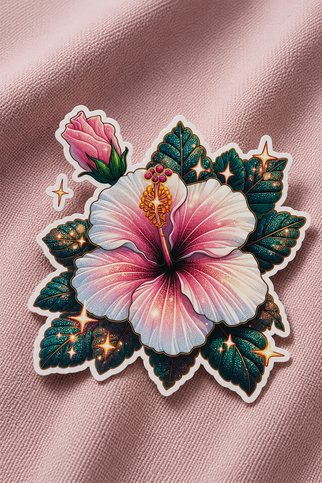 Glow Hibiscus – Iron on Patch - Wonder Bloom