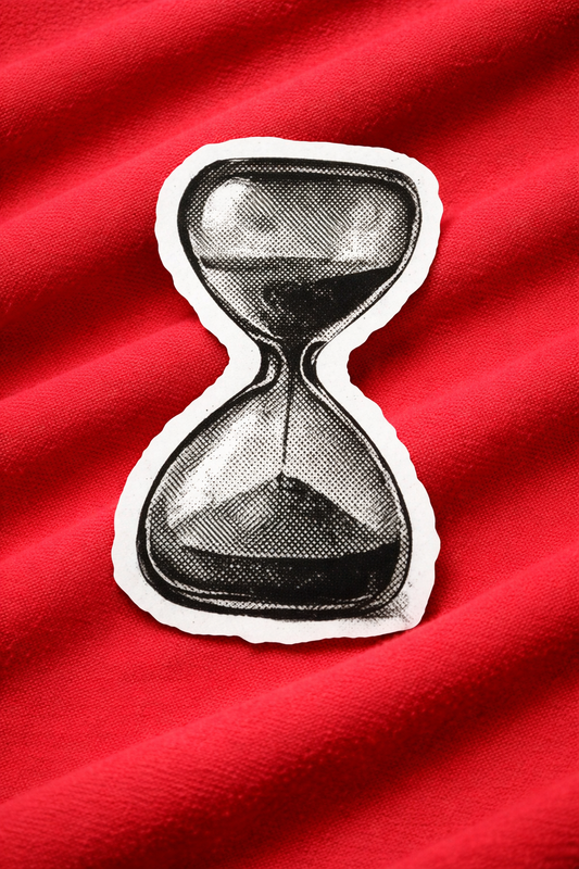 Hourglass – Iron on Patch – Nostalgia