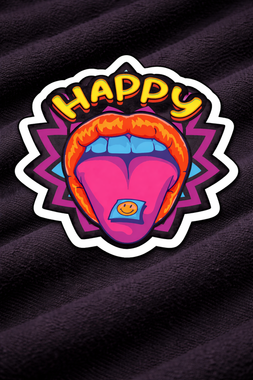 Joyful Vibes – Iron on patch – Psychedelic