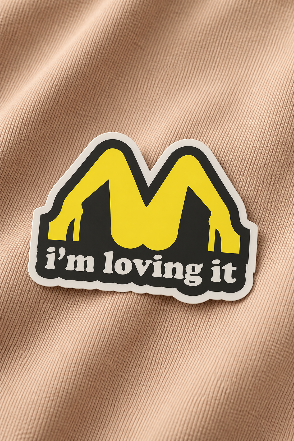 Loving it - Iron on patch - Witty Humor