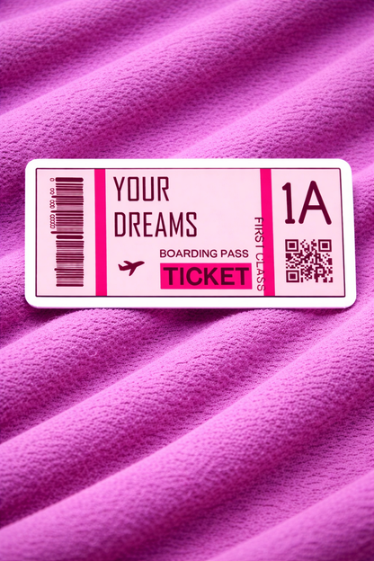 Manifestation Ticket – Iron on Patch – Emotional Rollercoaster