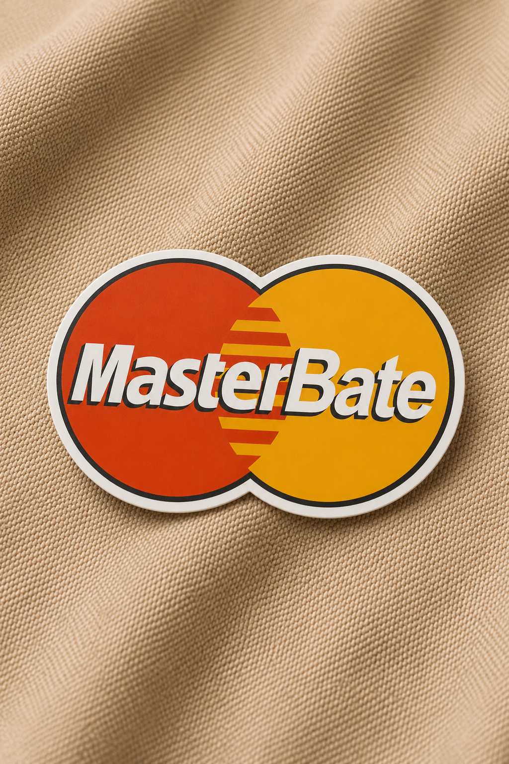Masterbate - Iron on patch - Witty Humor