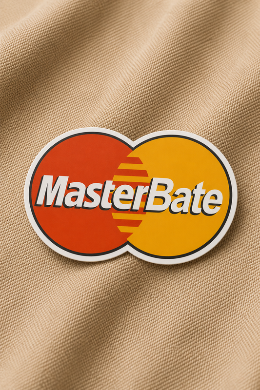 Masterbate - Iron on patch - Witty Humor