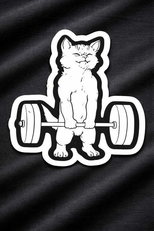 Meow Gains - Iron on patch - GYM MODE