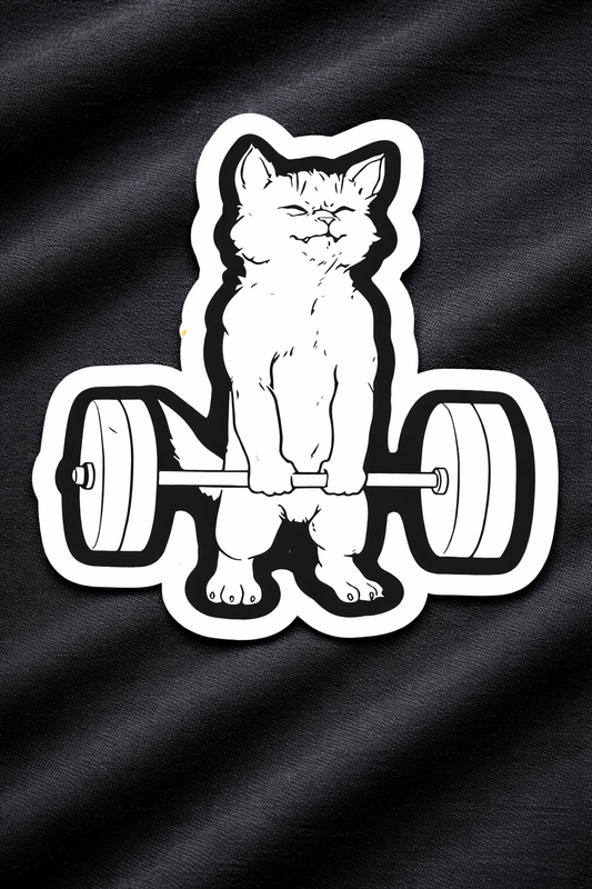 Meow Gains - Iron on patch - GYM MODE