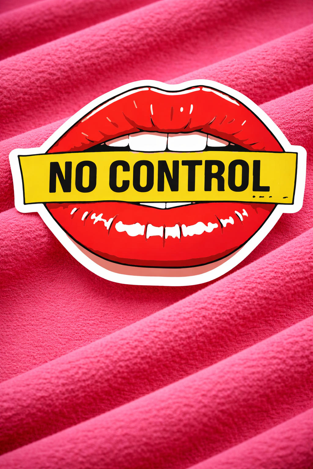 No Control Lips – Iron on Patch – Girlie Pack