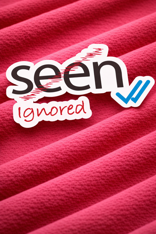 Seen & Ignored – Iron on Patch – Girlie Pack
