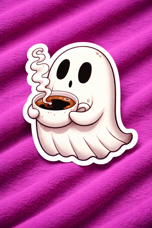Silent Coffee Vibes - Iron on Patch - Coffee