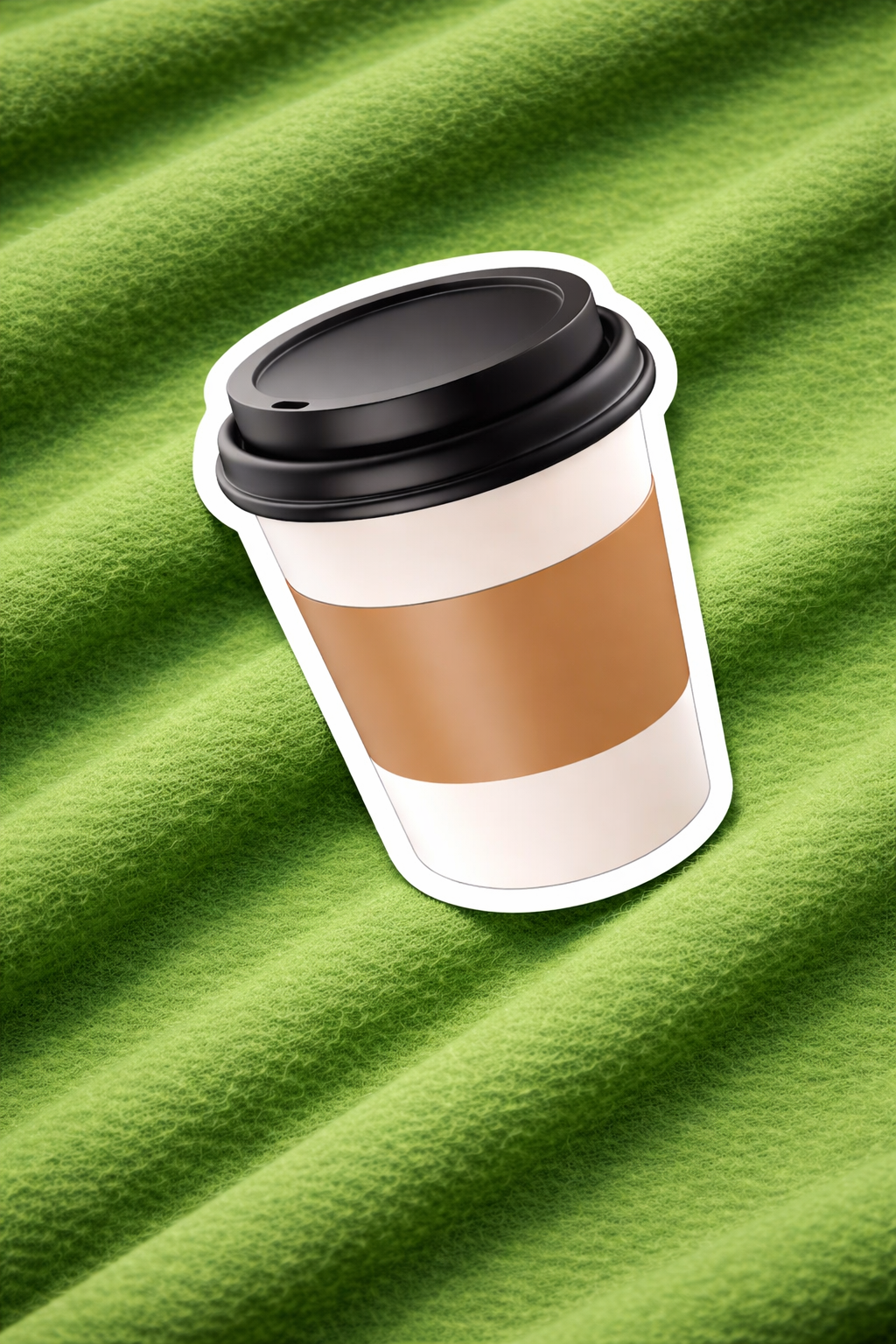 Takeaway Coffee Cup - Iron on Patch - Coffee