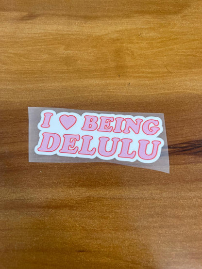 Romantic Delulu –  Iron on Patch – Delulu