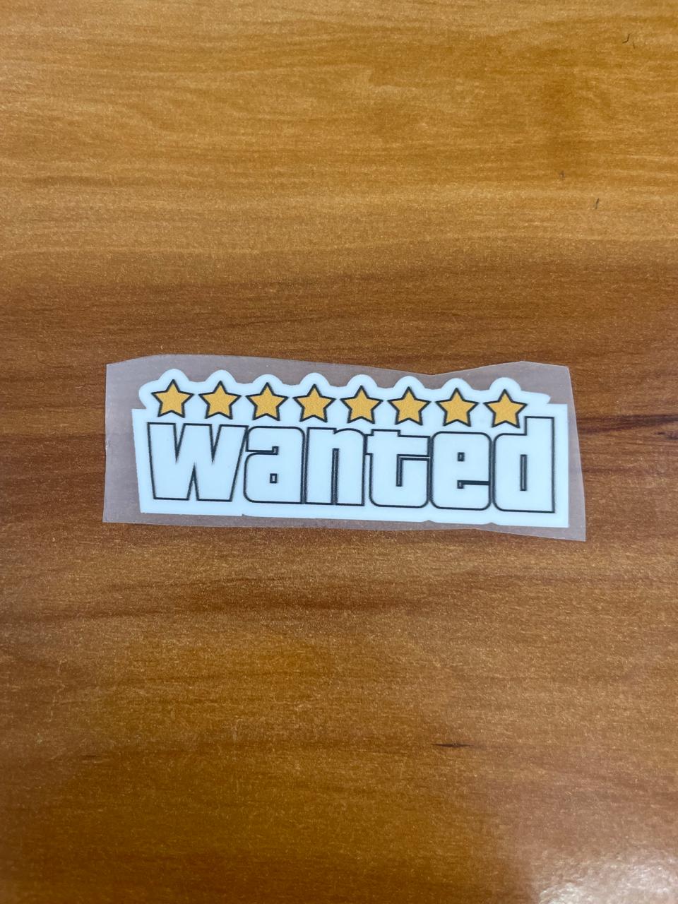 Wanted - Iron on patch - Gaming