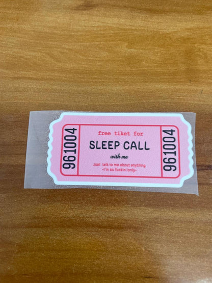 Sleep ticket – Iron on Patch – Emotional Rollercoaster