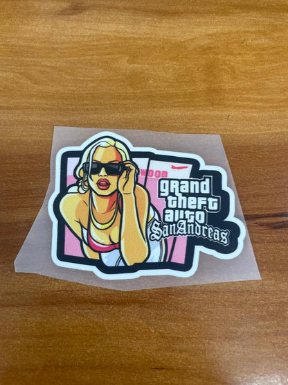 GTA Hottie - Iron on Patch - Gaming