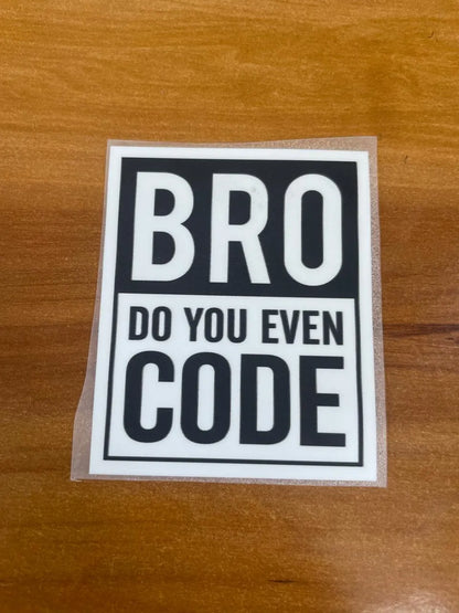 Bro-code - Iron stick patch - Tech Pack