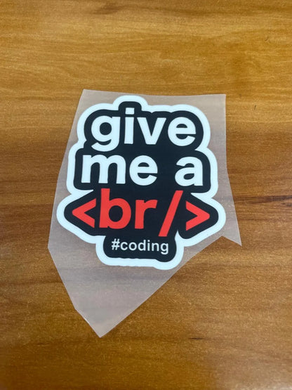 Break Coding - Iron stick patch - Tech Pack